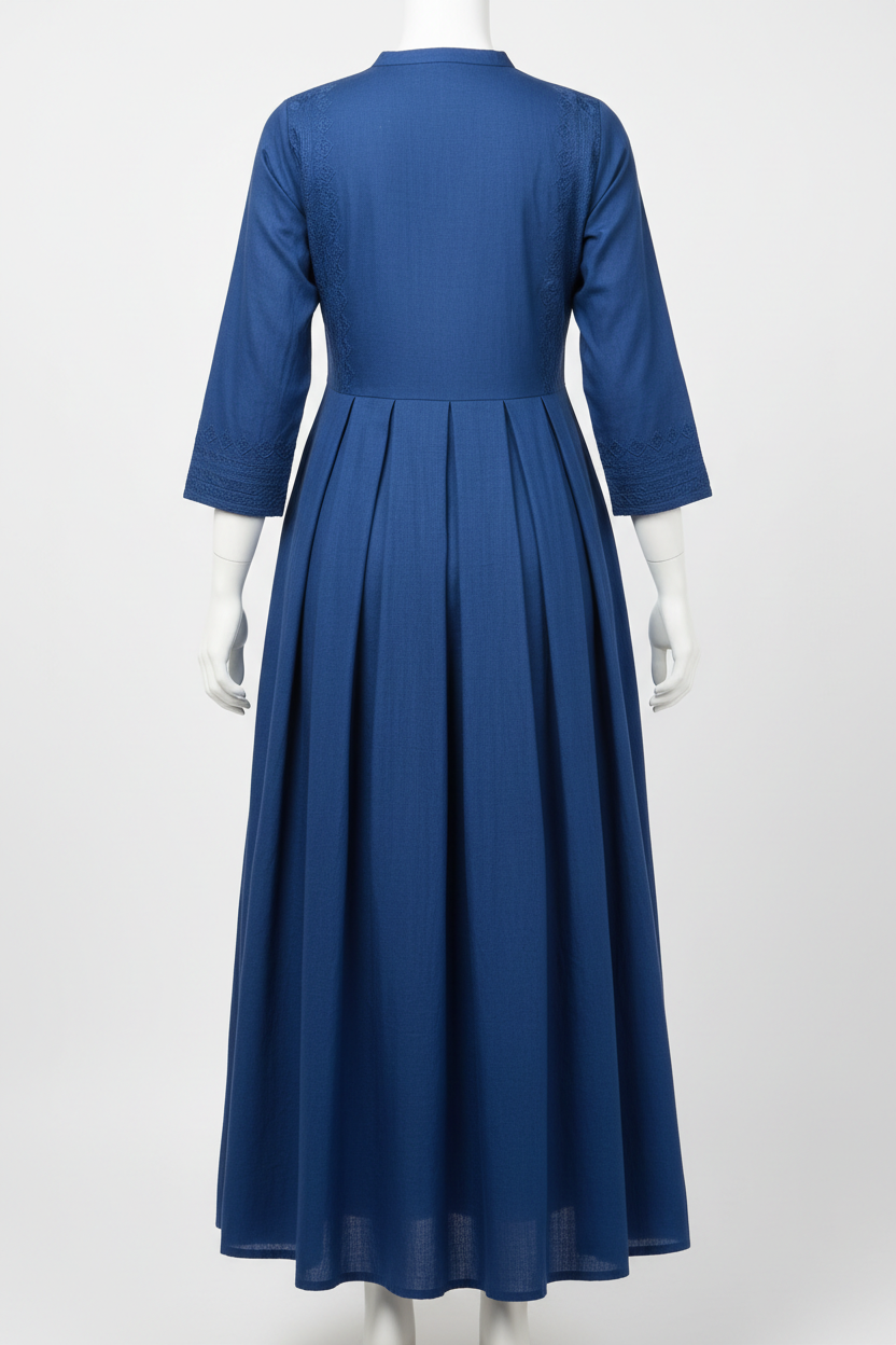 Blue Kurtha - Back View
